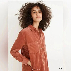Madewell corduroy Sunday shirt, Dusty Rose size large in new light condition
